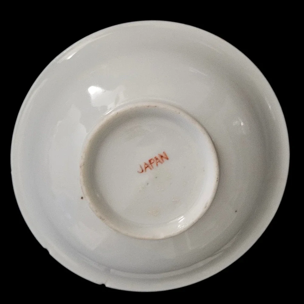 Vintage Japanese Porcelain Scenic Landscape Bowl Hand Painted Style Japan